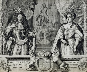 William III (1650-1702) og Mary II (1662-94), ca. 1688-94 af Dutch School