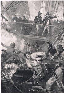 How They Fighted in the Days of Old, illustration fra 