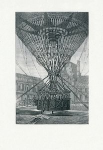 Panoramisk udsigtsplatform ved hjælp af en varmluftballon, udg. ca. 1880 (sw-stikning) af E. A. Tilly