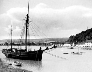 Minehoved fra havnemuren, Somerset, 1924-1926.