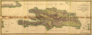 Kort over Isle Santo Domingo af E. Beaucosté