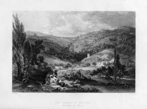 Oliebjerget, Israel, 1841. af E Benjamin
