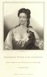 Henrietta St John Lady Luxborough af E. Bocquet