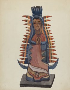 Hovedparten af ​​Jomfruen af ​​Guadalupe, ca. 1936.
