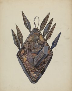 Stearinlyslampe, ca. 1936.