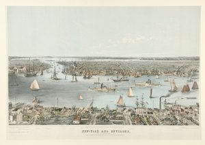 New-York og Omegn, fra Williamsburgh af E. Brown