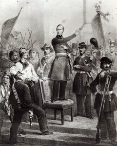 Alphonse de Lamartine på rådhuset af E. Charpentier