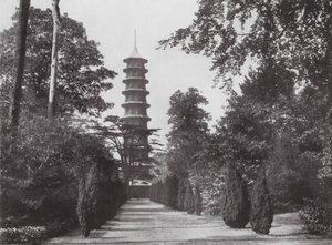 Kew Gardens, ca. 1900 (s/h-foto) af E. J. Wallis