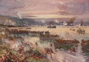 Dardanellernes operationer: australiernes landgang i Gallipoli, april 1915 af E. S. Hodgson