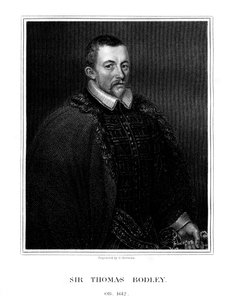 Sir Thomas Bodley, engelsk grundlægger af Bodleian Library, 1823
