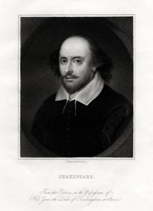William Shakespeare, engelsk dramatiker, 1800-tallet. af E. Scriven