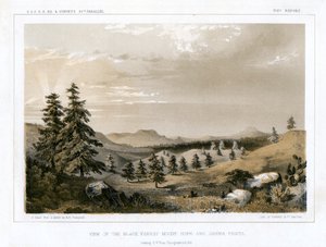 Schwarzwald Mount Hope og Sierra Prieta, USA, 1856. af E Stout
