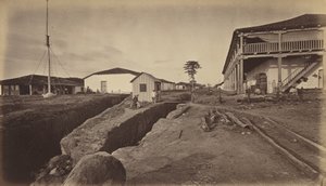 Acajutla, 1877. af Eadweard Muybridge