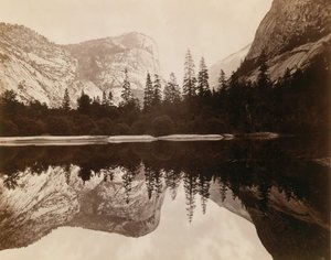 Mirror Lake, Valley of the Yosemite, 1872. af Eadweard Muybridge