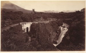 Michatoyas vandfald - Palin, Guatemala af Eadweard Muybridge