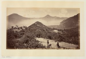 Amatitlán-søen, Guatemala af Eadweard Muybridge