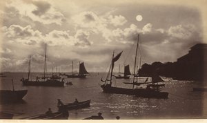 Moonlight Effect-Bay of Panama af Eadweard Muybridge
