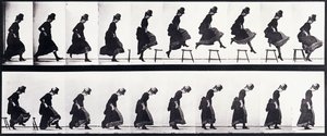 Bevægelsesstudie, ca. 1872-1885 af Eadweard Muybridge