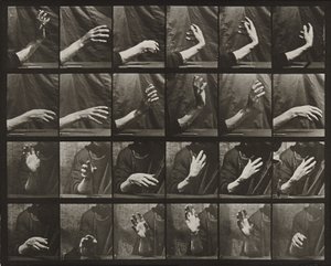 Bevægelse af hånden; slå tid af Eadweard Muybridge