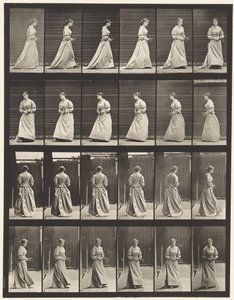 Tavle 100. Dreje- og opstigende trapper, 1885 af Eadweard Muybridge
