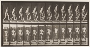 Tavle 109. Opstigende trappestige, 1872-1885 af Eadweard Muybridge