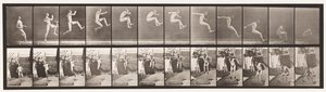 Tallerken 159. Springning; Løb bredt hop (sko) af Eadweard Muybridge