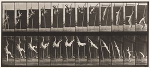 Tallerken 165. Springning; Stangspring af Eadweard Muybridge