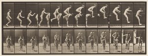 Tallerken 168. Springning; Over drengens ryg (Leap Frog) af Eadweard Muybridge