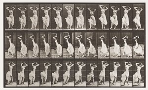 Tallerken 190. Dans (Nautch) af Eadweard Muybridge