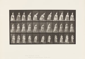 Tavle 198. Courtseying, 1885 af Eadweard Muybridge