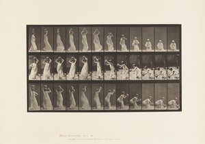 Plade 206. Bære vandbeholder på hovedet, vende og placere det på af Eadweard Muybridge