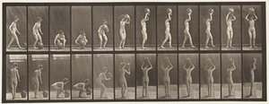 Plade 222. Bøjning og løft af vandkrukken til hovedet og drejning af Eadweard Muybridge