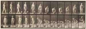 Tallerken 228. Drejning og løft af vandkrukken fra jorden af Eadweard Muybridge