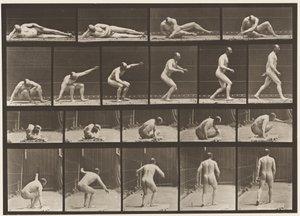 Tavle 258. Opstår fra jorden og går af af Eadweard Muybridge