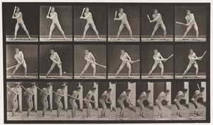 Plade 275.Base-ball; Batting (lav bold) af Eadweard Muybridge