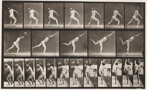 Plade 316. Heaving a 20-lb Rock, 1885 af Eadweard Muybridge