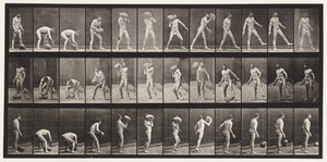 Plade 317. Hæver en 70-lb sten af Eadweard Muybridge