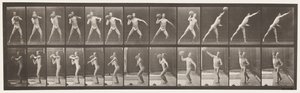 Plade 319. Hæver en 75 lb sten af Eadweard Muybridge