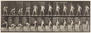 Plade 320. Løft af en 50 lb Dumb-Bell af Eadweard Muybridge