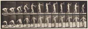 Plade 326. Løfte 50-lb. Dumb-Bell i armslængde af Eadweard Muybridge