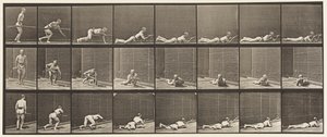 Tavle 357. Liggende udbøjet og skydende af Eadweard Muybridge