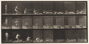 Tavle 358. Rygliggende og skydende, 1872-1885 af Eadweard Muybridge
