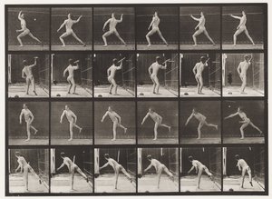 Tavle 360. At kaste et spyd, 1872-1885 af Eadweard Muybridge