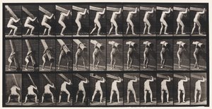 Plade 383. Løfter A Log On Skulder af Eadweard Muybridge