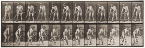 Tallerken 391. Bonde, Slår Græs af Eadweard Muybridge