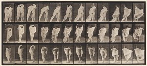 Tallerken 416. Toilet, Påklædning af Eadweard Muybridge