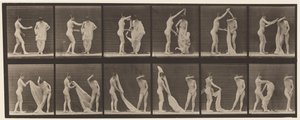 Tallerken 427. Toilet; To modeller af Eadweard Muybridge