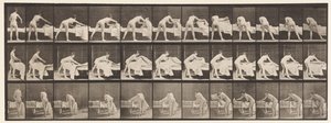 Tallerken 436. Opredning af seng af Eadweard Muybridge
