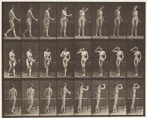 Tallerken 443. At drikke af en bæger mens man står af Eadweard Muybridge