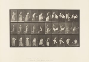 Plade 497. Diverse faser af toilettet, 1885 af Eadweard Muybridge
